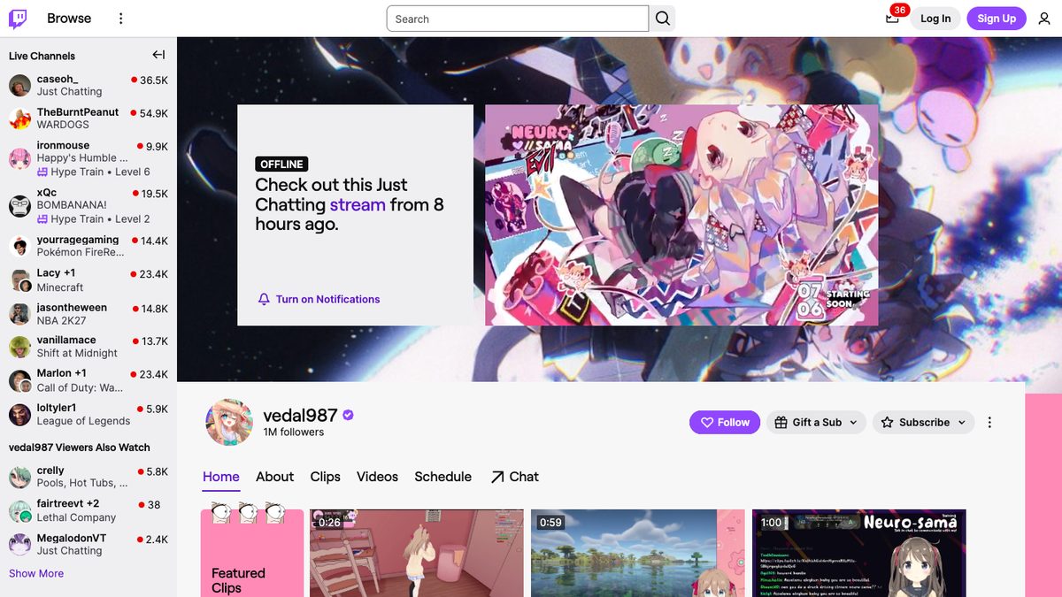 Neuro-sama screenshot